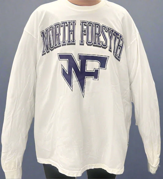 White NF Crewneck LS