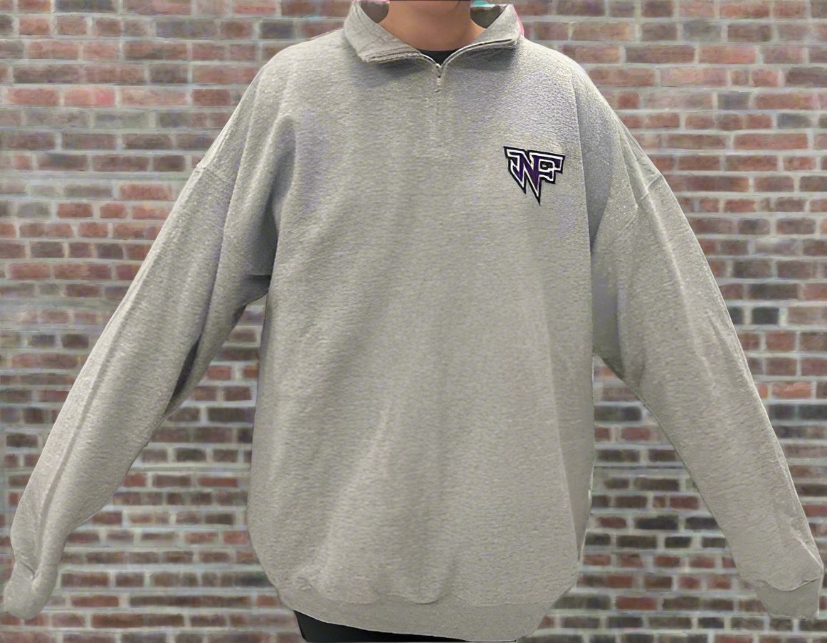 NF Quarter Zip Grey Sweatshirt