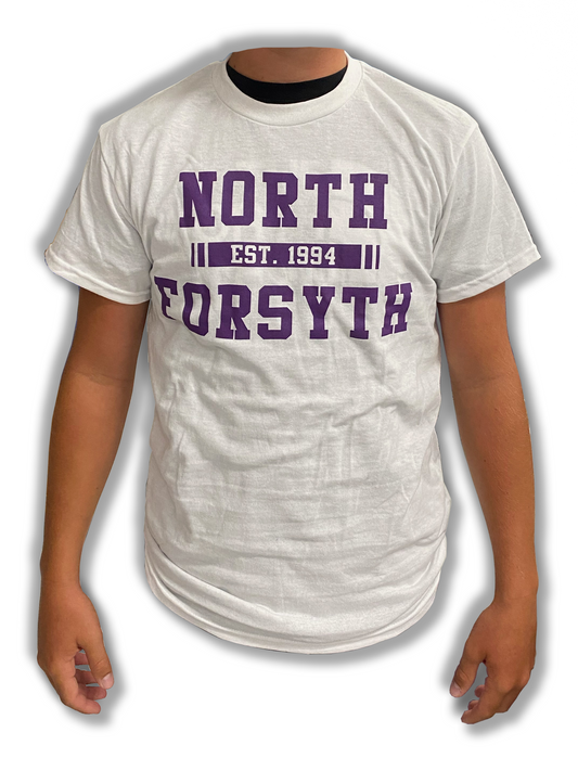 White SS North Forsyth Tee