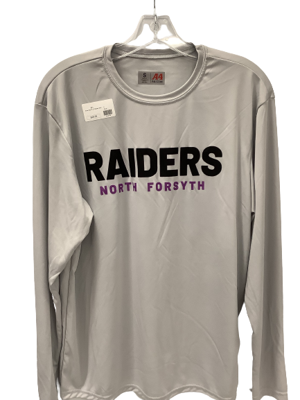 Silver Dry Fit LS Raider Shirt